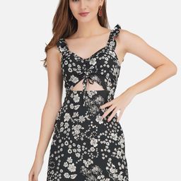 DESIGNS BY QUEEN BEE Women Floral Printed Sheath Dress With Cut-Outs Detailed-image-16