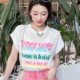KPOP Women Typography Printed Top-image-89