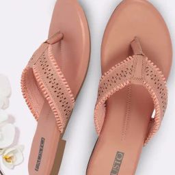 Fausto Women's Pink Thong Sandals-image-55