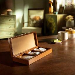ellementry Walnut Wooden Tea Box - Set of 1-image-51