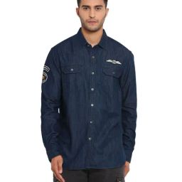Royal Enfield Indigo Regular Fit Shirt-image-24