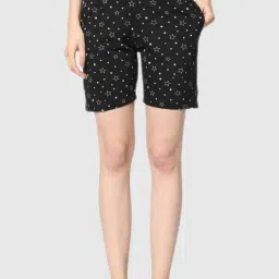 Vimal Jonney Black Graphic Print Shorts-image-10