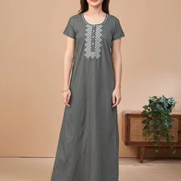 Sand Dune Printed Maxi Nightdress-image-66