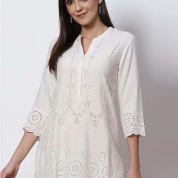 Biba White Straight Kurta-image-35