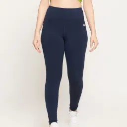 Clovia Navy Slim Fit Tights-image-70