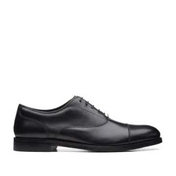 Clarks Men's Craftdean Cap Black Oxford Shoes-image-29