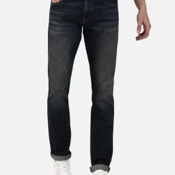 Passion Dark Blue Slim Fit Lightly Washed Jeans-image-2