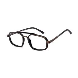 Lenskart STUDIOBrown Hexagon Unisex Reading Glasses-34