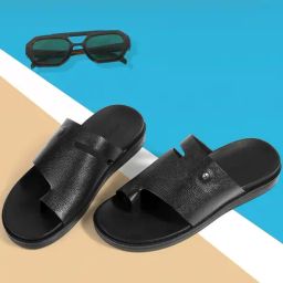 Mochi Men's Black Toe Ring Sandals-picture-34