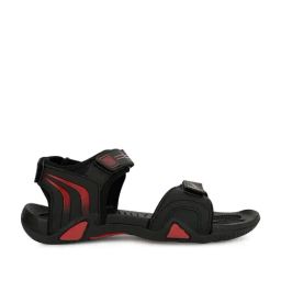 Campus Men's Black Floater Sandals-image-65