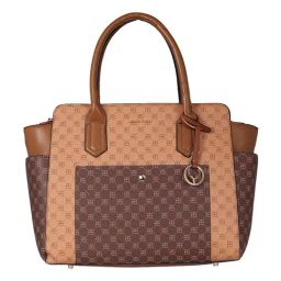 Allen Solly Brown Logo Medium Satchel-43