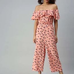 SHOWOFF Peach Printed Jumpsuit-picture-31