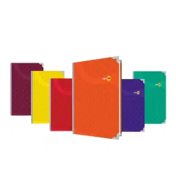 Youva My Notes Case Bound Long Book Assorted Color 21 x 33 cm 1008 Page Single Line 23499, (Pack of 6)-5