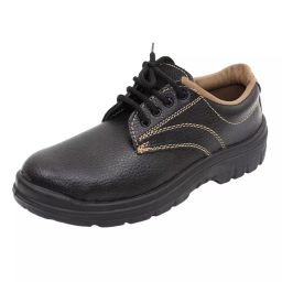 SLT-HUB Chota-King Shoes -01 Low Ankle Steel Toe Black & Brown Safety Shoes, Size - UK 6 (Pack of 12 Pairs)-image-69