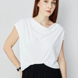 Code by Lifestyle White Regular Fit Top-image-46