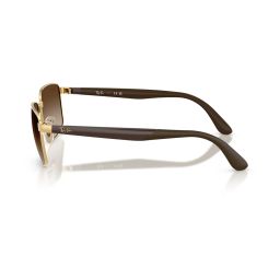 Ray-Ban Core Brown Rectangular Gradient Unisex Sunglasses image 5