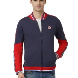Peter England Navy Regular Fit Sweatshirt-picture-14