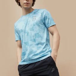 Kappa Blue Regular Fit Printed T-Shirt-image-65