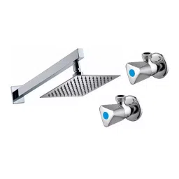 Fastgear Triangle Faucet Set with Shower Stainless Steel Chrome Finish Silver, FG2304 ( Pack of 3)-image-36