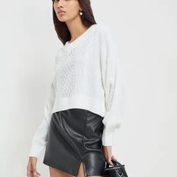 Nuon by Westside Off-White Cable Knitted Sweater-picture-15