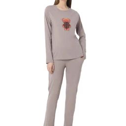 Smarty Pants Brown Cotton Regular Fit Sleepwear Robes-image-63