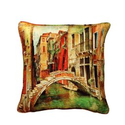 SWAYAM Multicoloured Set of 2 Printed 16 "x 16" Square Cushion Covers image 4