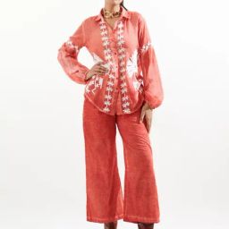 Cin Cin Coral Najaat Urmi Shirt With Pant-image-53