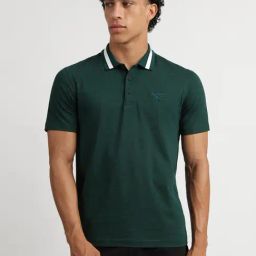 Reebok Green Regular Fit Print Polo T-Shirt-picture-40