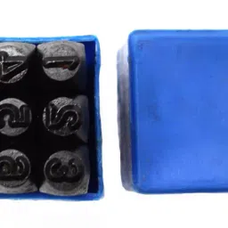 Lovely 2.5 mm Carbon Steel L3303 0-9 Number Punch Set Black-13