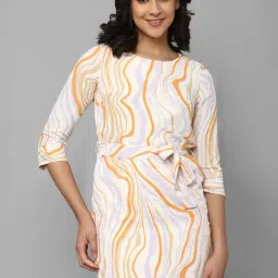 Allen Solly Multicolor Printed A Line Dress-picture-25