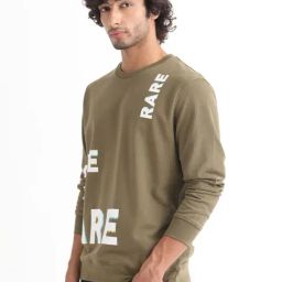 Rare Rabbit Olive Regular Fit Print Sweatshirt image 3