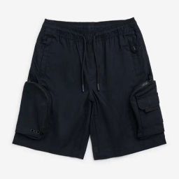 Y&F Kids by Westside Black Cargo-Style Cotton-Blend Mid-Rise Shorts-image-47