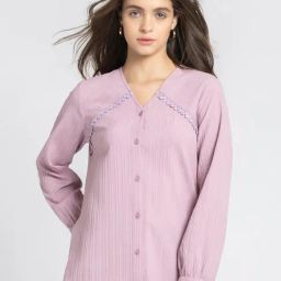 SHAYE Pink Regular Fit Shirt-image-24