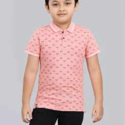 3PIN Boys Pink Cotton Printed T-Shirts-image-58