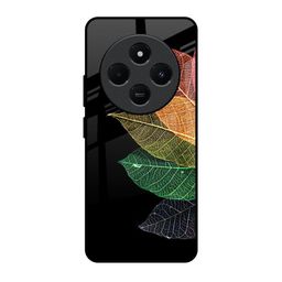 QRIOH Colorful Leaves Real Printed Redmi 14C 5G Impact Resistant Back Case-1