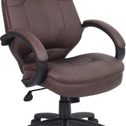 Caddy High Back Revolving office and Home Chair Black PU Leatherette CD162-image-77