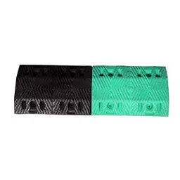 Ladwa Size 50 mm Rubber Road Hump Speed Breaker for Safety & High Visibilty Plastic Yellow & Green, LSI - RHK -50mm-22