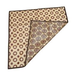 CASA-NEST Beige & Brown Printed Bedsheet Protector Table Placemats-58