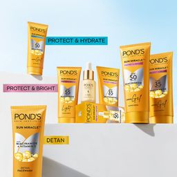 Ponds Set of 2 UVA UVB SPF 55 PA++ Serum Boost Sunscreen with Niacinamide-C - 100 g each image 5