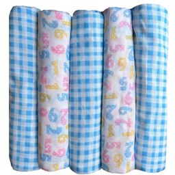 Trance Home Linen Super Soft Cotton Malmal Swaddle Wrap Pack of 5 - Multicolour-image-10