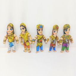 A&A Kreative Box Paanch Pandava the Five Warriors Story Telling Room Decor - Multicolor-image-19