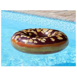Intex Inflatable Nutty Chocolate Donut Tube Swimming Water Pool Ring Floater For Kids And Adults  Multicolor-28