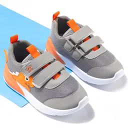 Cute Walk by Babyhug Velcro Closure Sneakers With Dino Patch Applique - Grey-picture-39