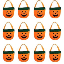 Kaku Fancy Dresses Pack Of 12 Halloween Theme Pumpkin Basket - Orange-image-72