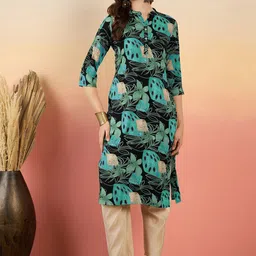 Anouk Women Printed Straight Kurta-image-93