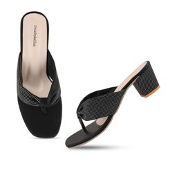 MICHICK Block Sandals with Bows image 2