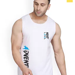 SLOWLORIS Pack Of 2 Printed Sleeveless Gym Vests SL26 COMBO (LOUD YELLOW) (ADV WHITE)-image-73