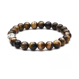 VIBESLE Unisex Tiger Eye & Bud Bracelet-image-83