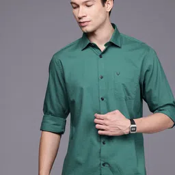 Allen Solly Pure Cotton Textured Sport Fit Casual Shirt-picture-22