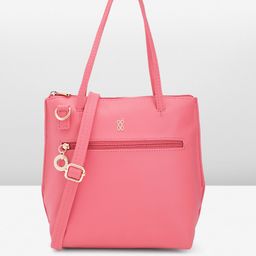 Baggit Pink PU Tote Bag-16